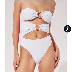 Solid and Striped the Ariana one piece cutout swimsuit in white